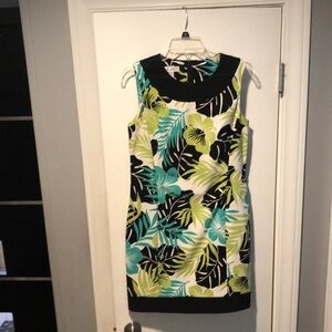 Dressbarn women’s’ exotic print sleeveless dress size 10